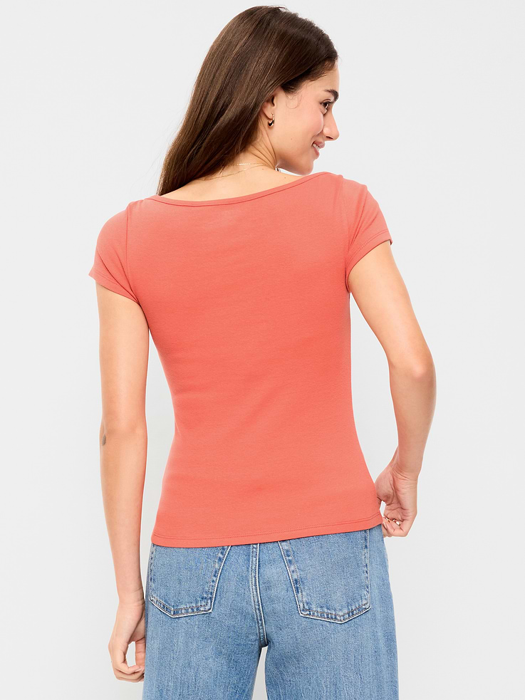 Image 2 of 9, Snug Boatneck T-Shirt