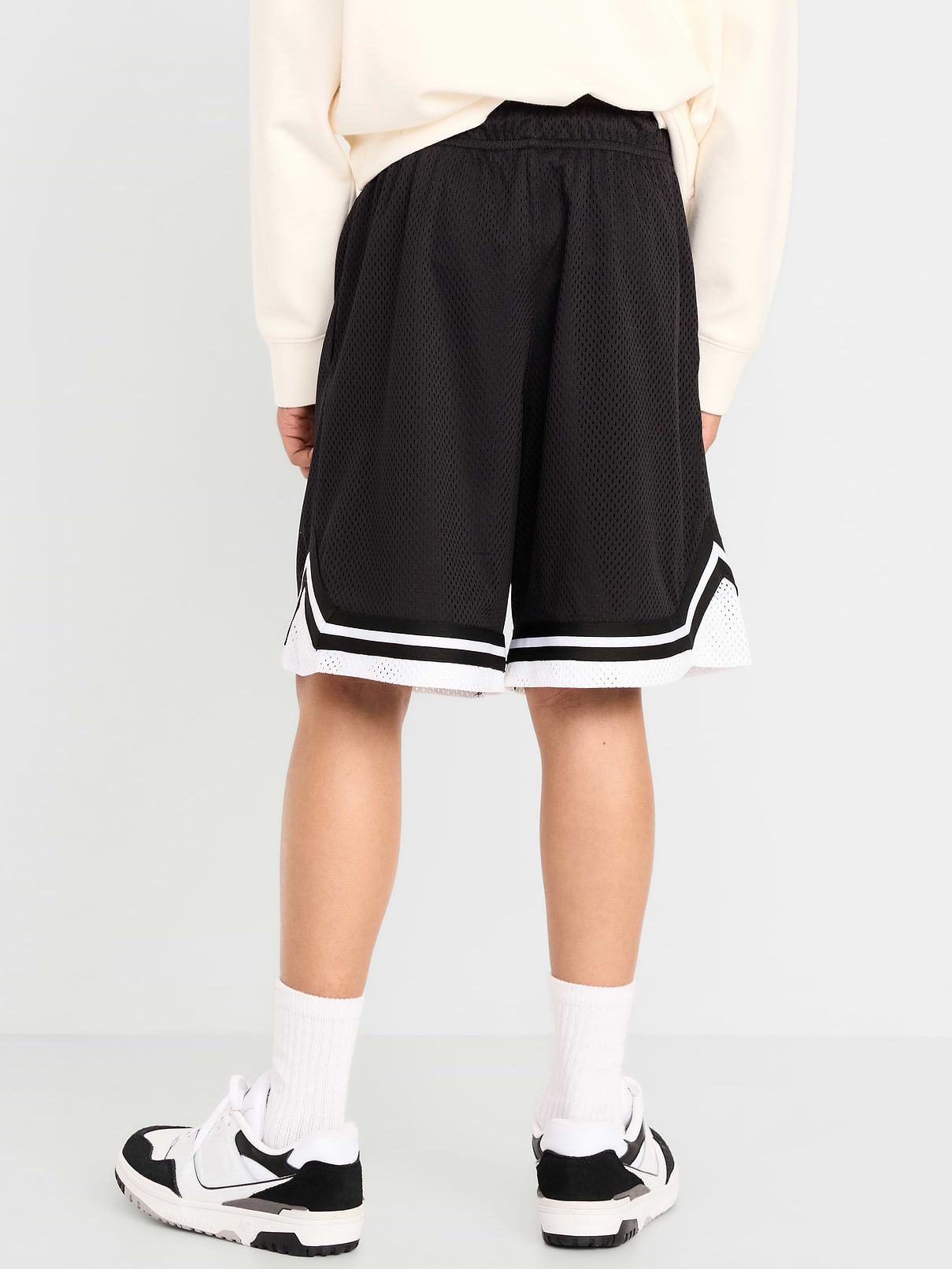 Image number 2 showing, Knee Length Mesh Basketball Shorts for Boys