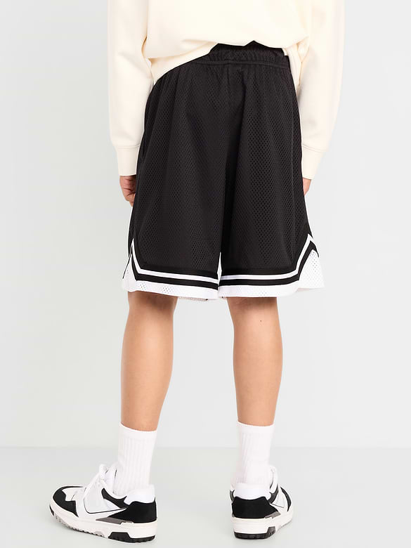 Short de basketball en maille, longueur genou pour garçon