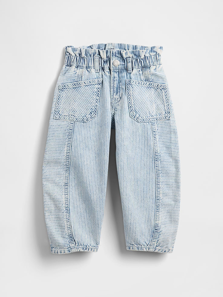 Image number 2 showing, Baby & Toddler Denim Stripe Horseshoe Jeans