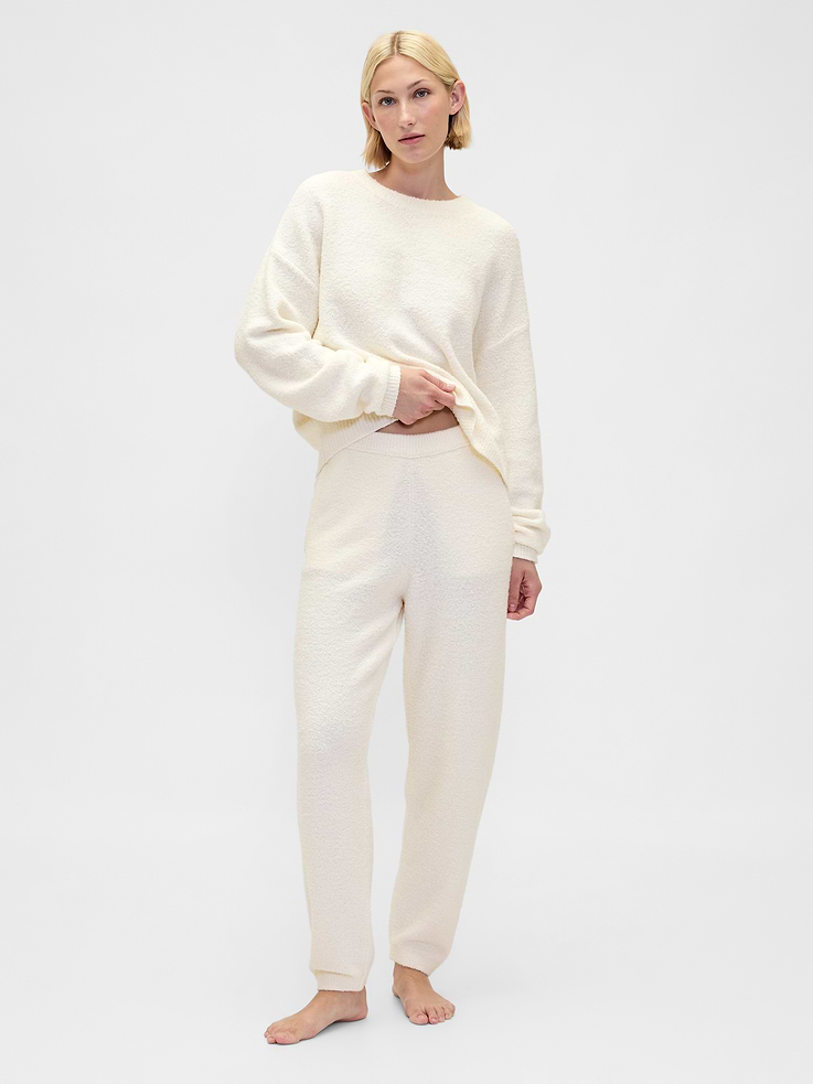 Image number 1 showing, CashSoft Boucle Sweater Joggers