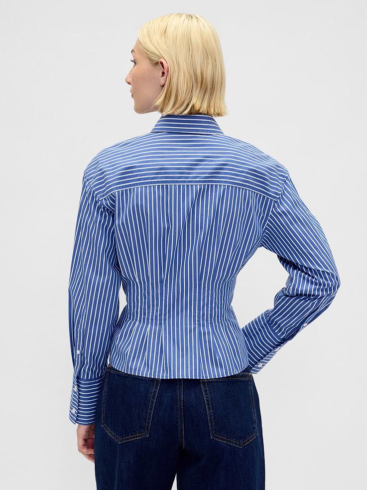 Image number 3 showing, Organic Cotton Poplin Fitted Shirt