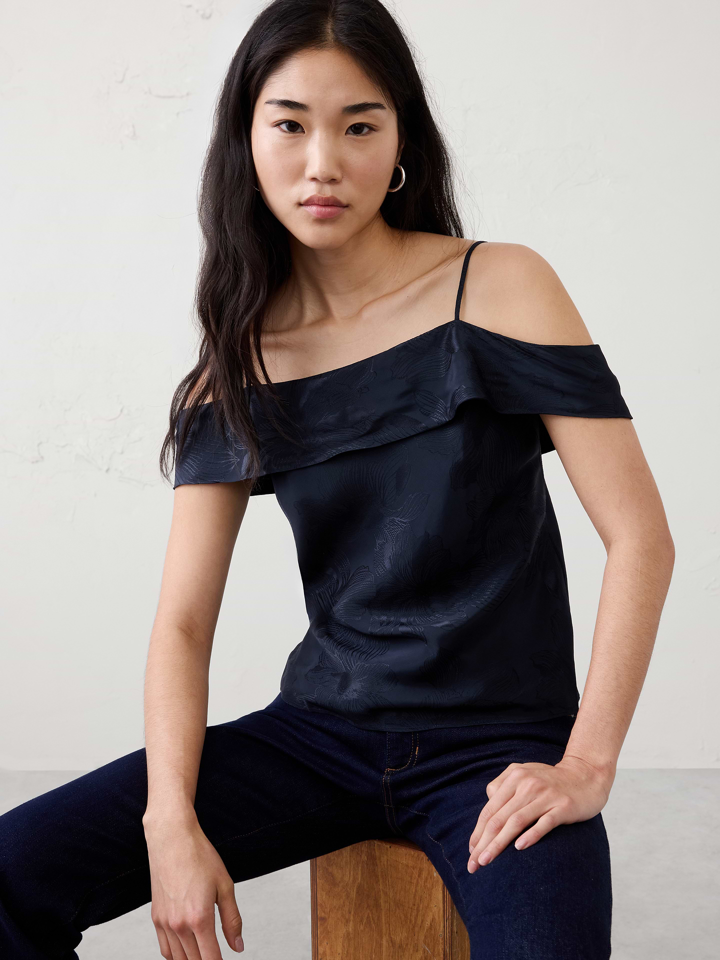 Image number 1 showing, Strappy Draped Top