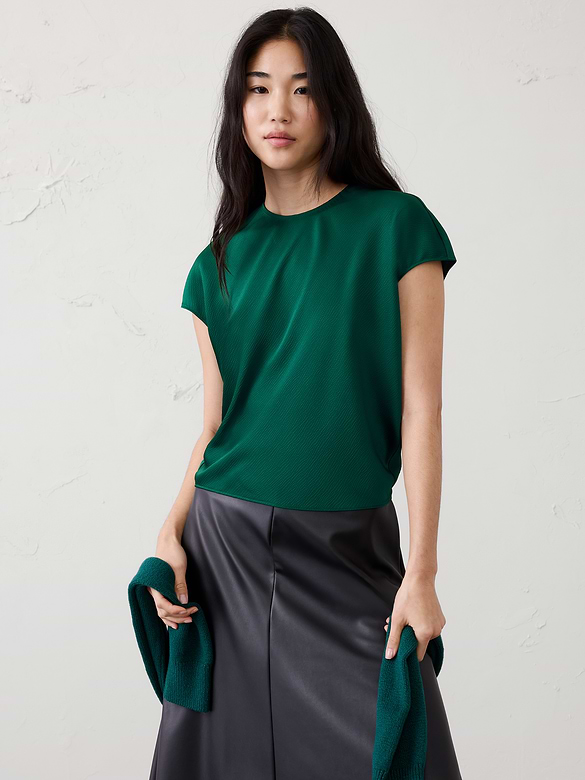 Satin Cropped Top