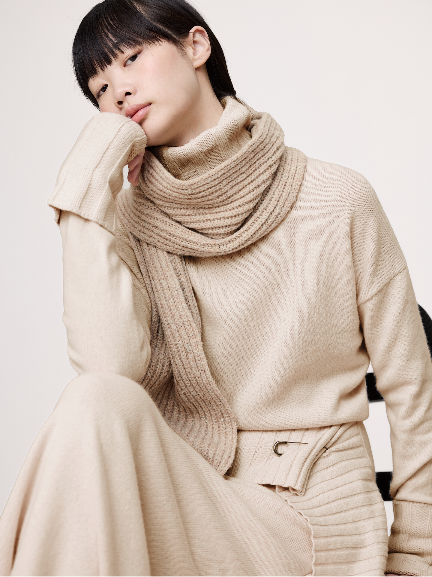 Image number 2 showing, Donegal Wool-Blend Extra-Long Scarf