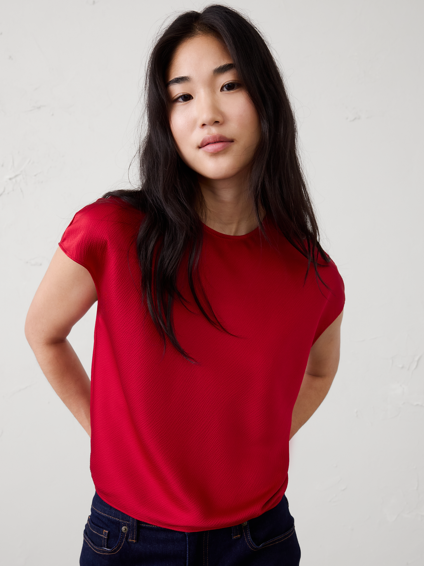 Image number 1 showing, Satin Cropped Top