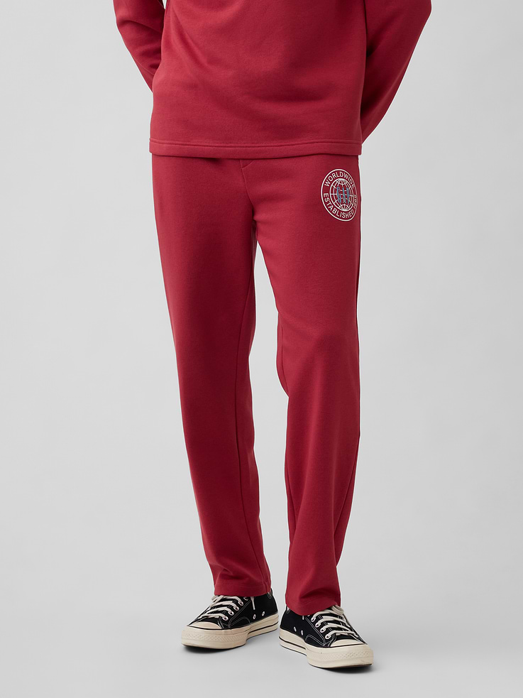 Image 3 of 4, Gap Graphic Straight-Leg Sweatpants