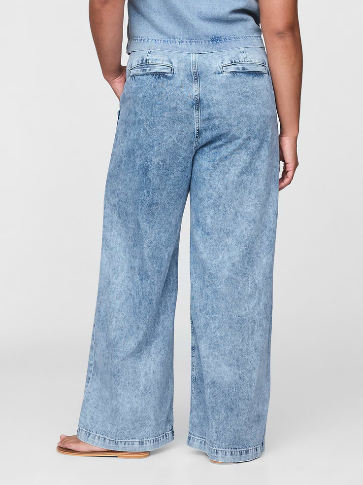 Image number 6 showing, 365 High Rise UltraSoft Pleated Denim Trousers