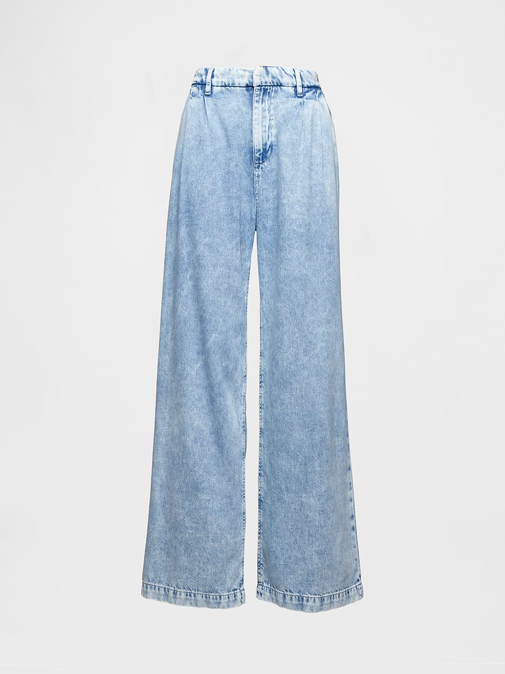 Image number 7 showing, 365 High Rise UltraSoft Pleated Denim Trousers