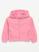 Image number 1 showing, Oversized Dynamic Fleece Full-Zip Hoodie for Toddler Girls