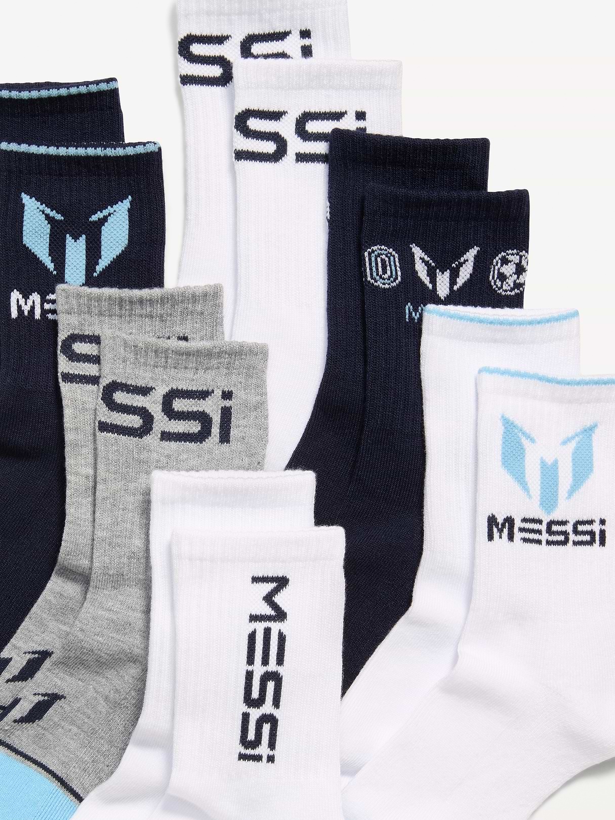 Messi™ Gender-Neutral Crew Socks 6-Pack for Kids | Old Navy