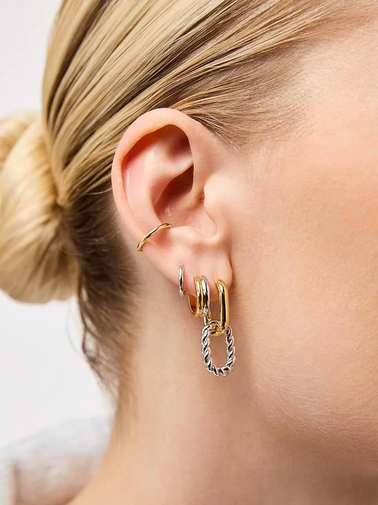 Image number 2 showing, Ana Luisa Ash Double Hoop Earrings