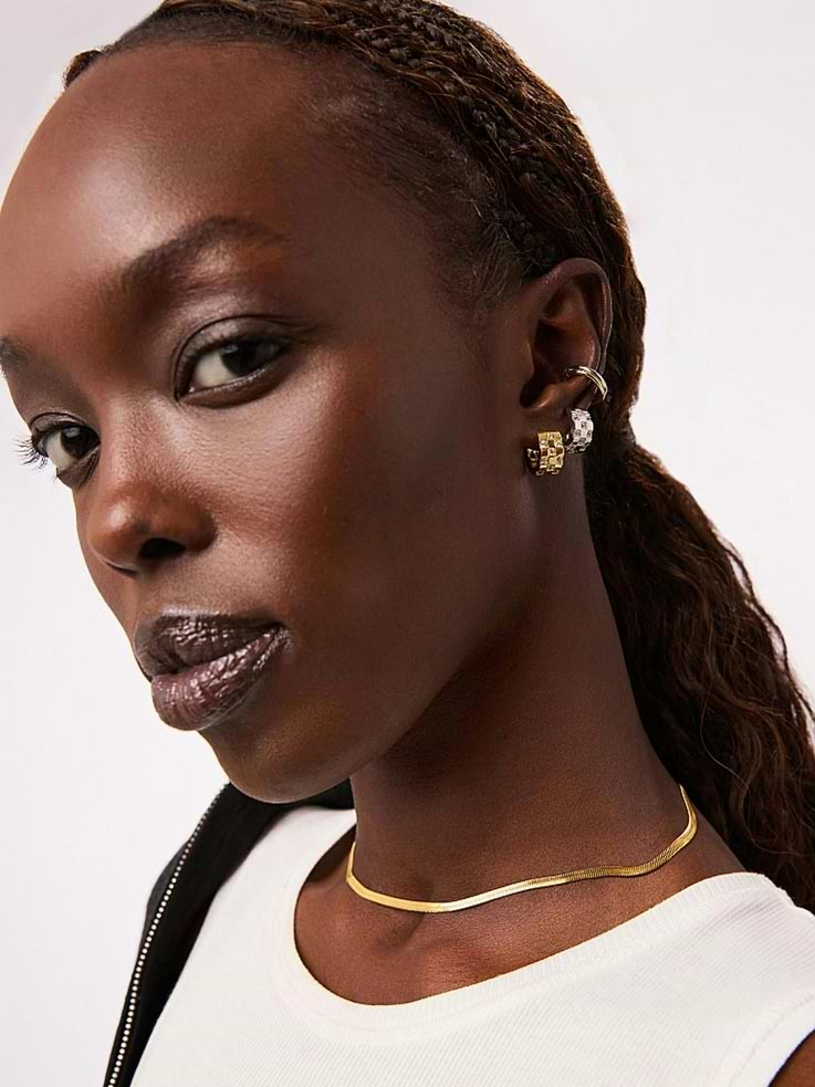 Image 3 of 3, Ana Luisa Eden Hoop Earrings