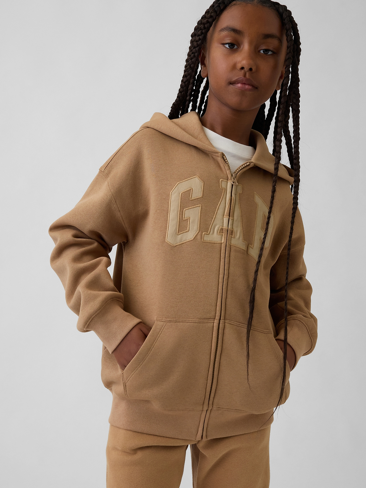 Kids VintageSoft Logo Zip Hoodie | Gap