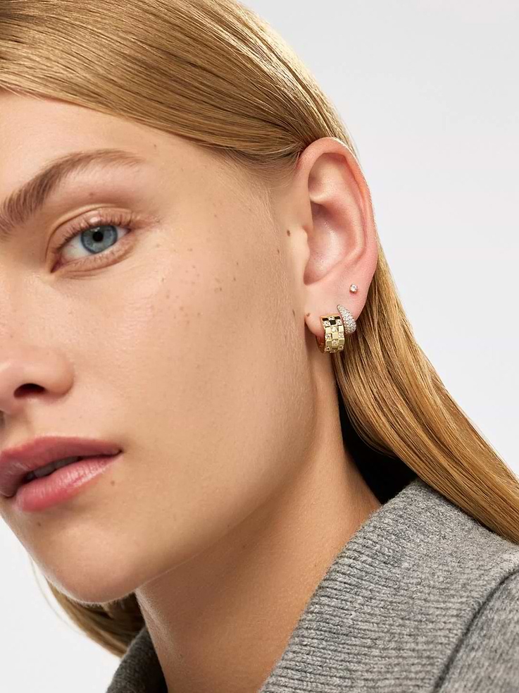 Image number 3 showing, Ana Luisa Eden Hoop Earrings
