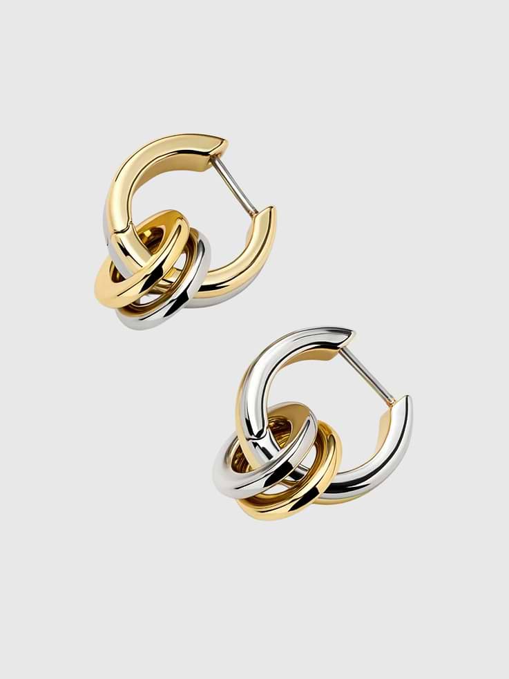 Image number 4 showing, Ana Luisa Asher Drop Huggie Earrings