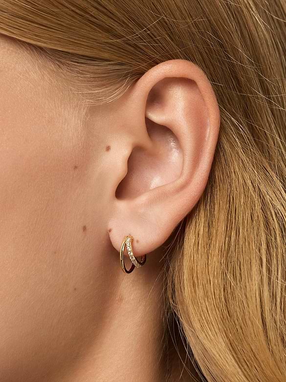 Ana Luisa Toda Mini Double Hoop Earrings