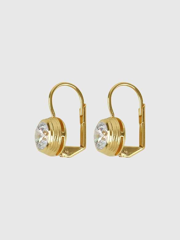 HART Bezel Drop Earrings