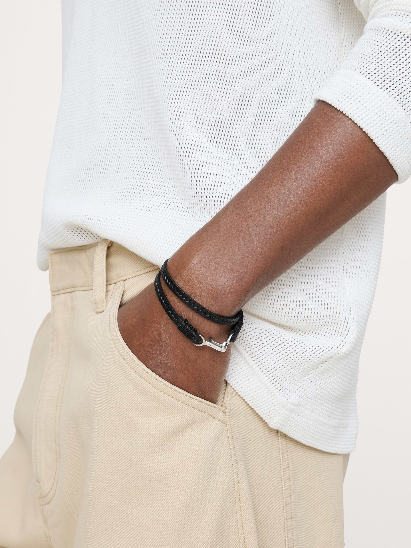 Image number 2 showing, Embossed Leather Double Wrap by Caputo & Co