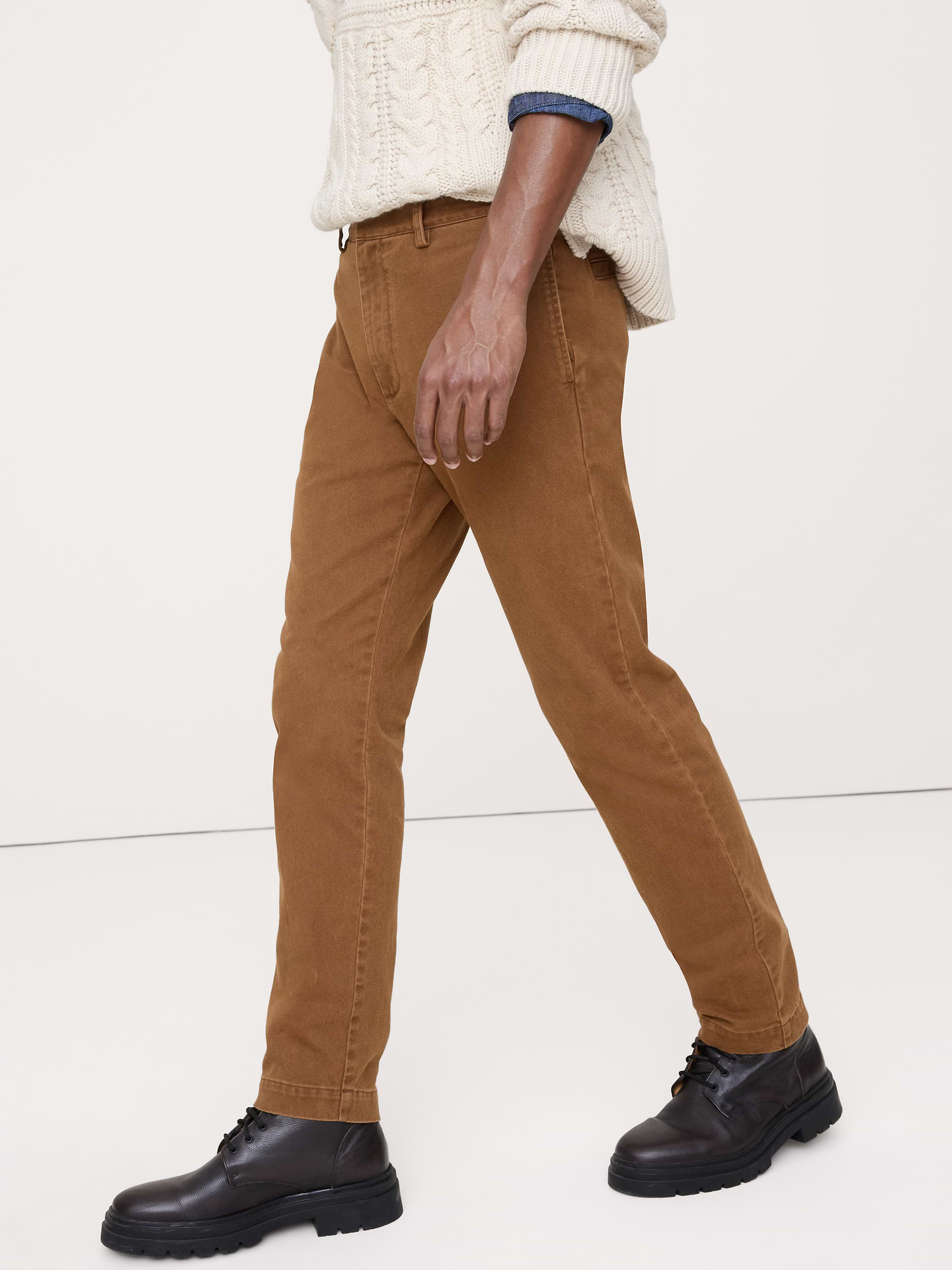 Image number 3 showing, Slim Brushed Traveler Chino