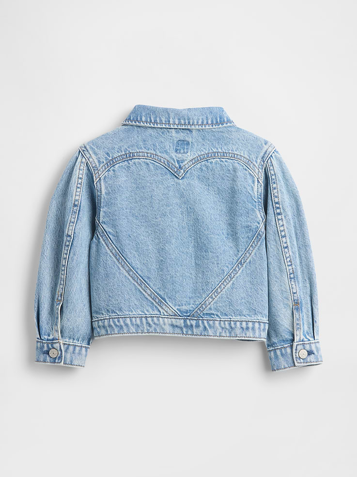 Image number 2 showing, Baby & Toddler Heart Denim Jacket