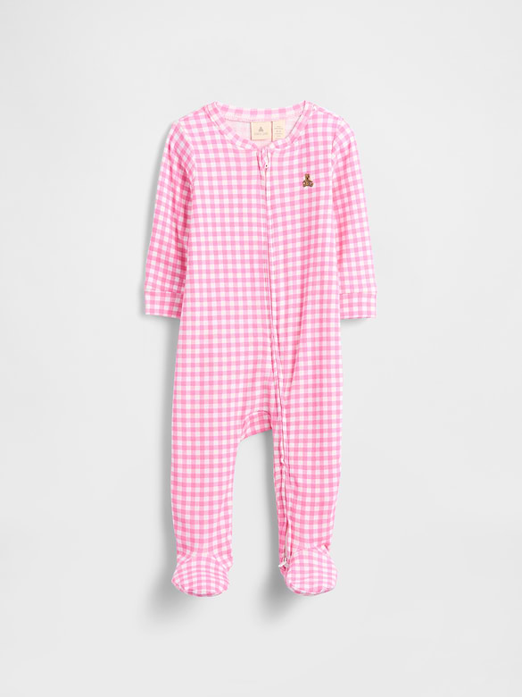 Baby Print Two-Way Zip One-Piece