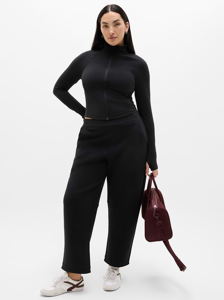 Image number 5 showing, Form Knit Mid Rise Barrel Pant