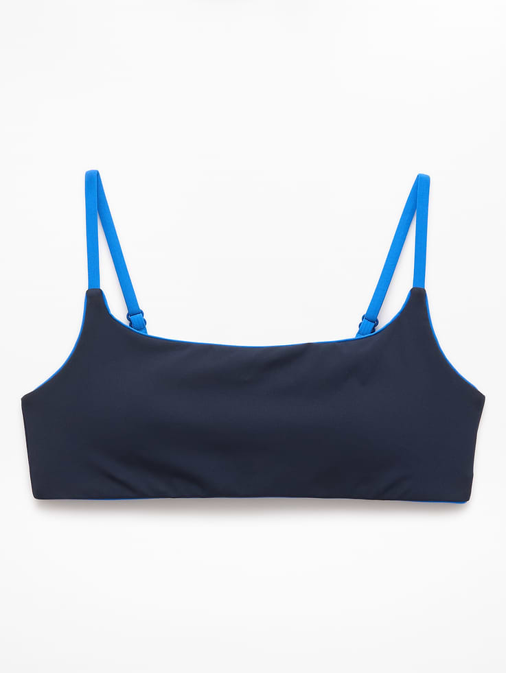 Image 4 of 5, Square Neck Tipped Bikini Top