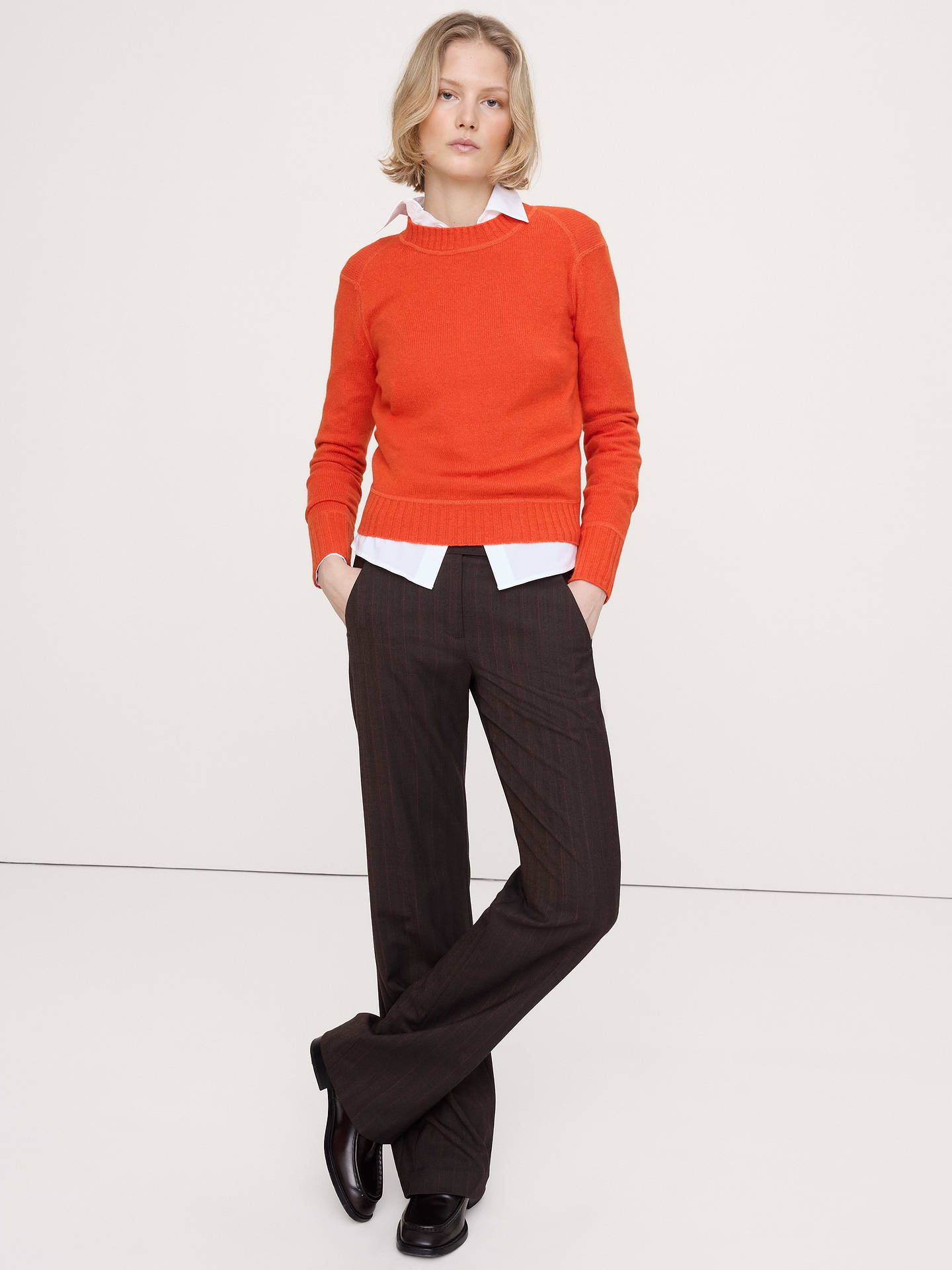 Image number 1 showing, The Fireside Sweater in Merino-Cotton