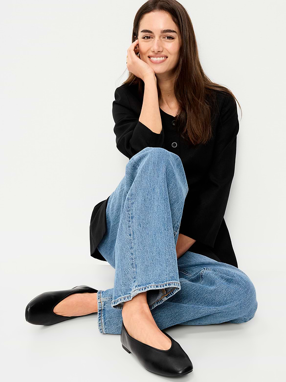 V-Cut Ballet Flats