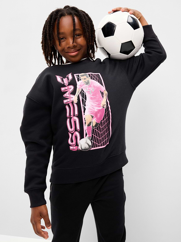 Messi™ Oversized Crew-Neck Graphic Sweatshirt for Boys