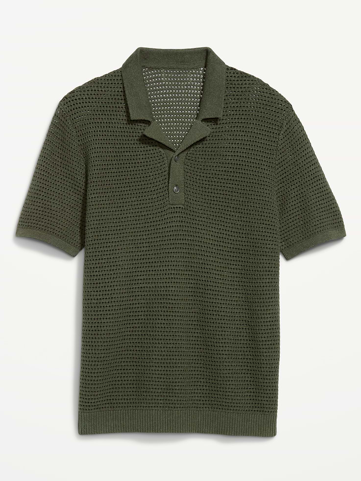Image number 4 showing, Short-Sleeve Polo Sweater