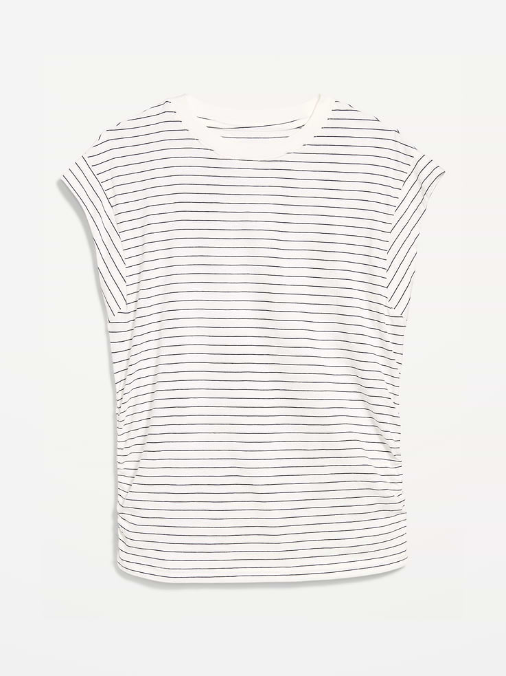 Image number 4 showing, Cap-Sleeve Cinch-Waist Top