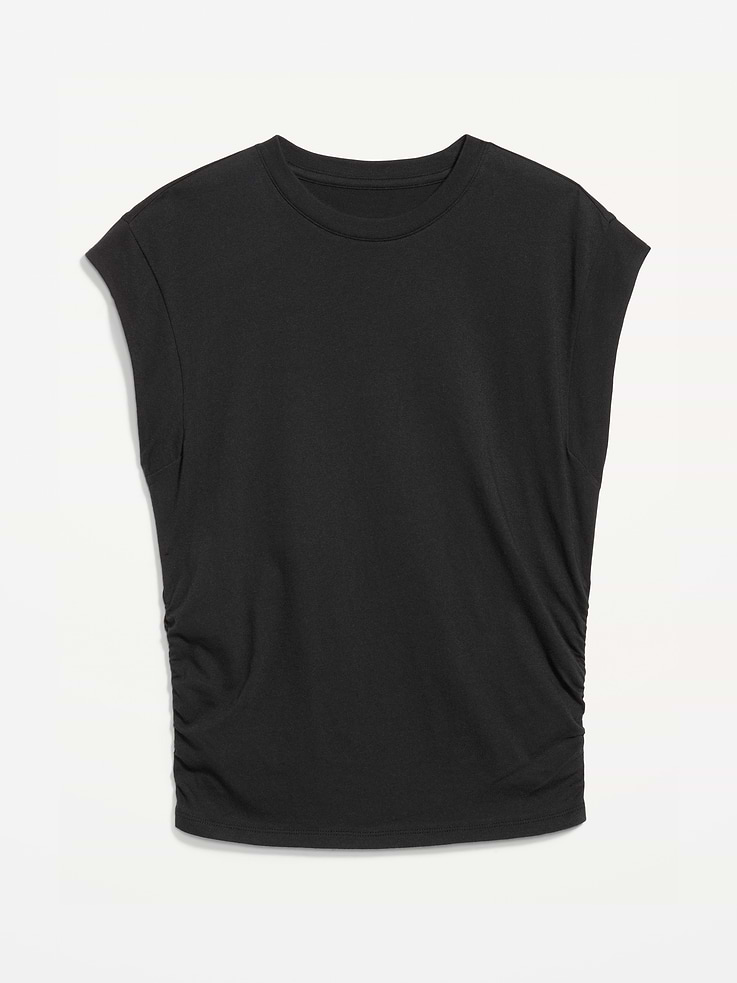 Image number 4 showing, Cap-Sleeve Cinch-Waist Top