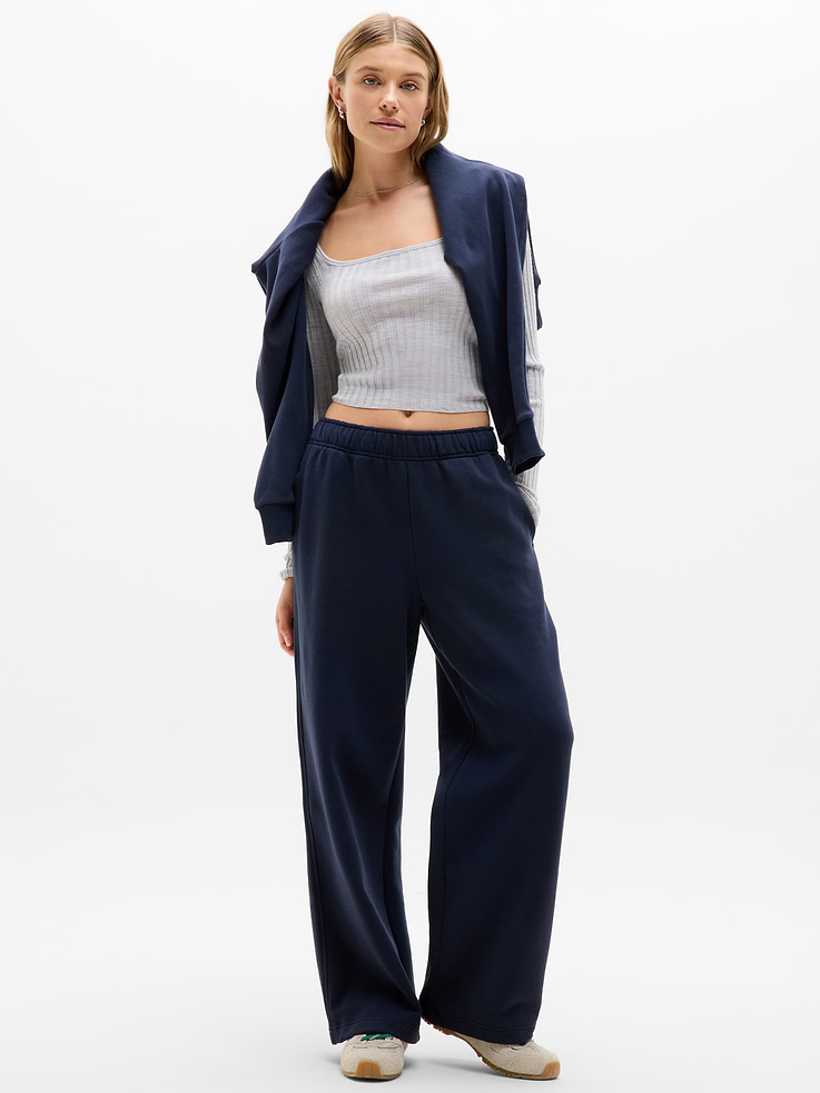 Image number 1 showing, Forever Fleece Wide Leg