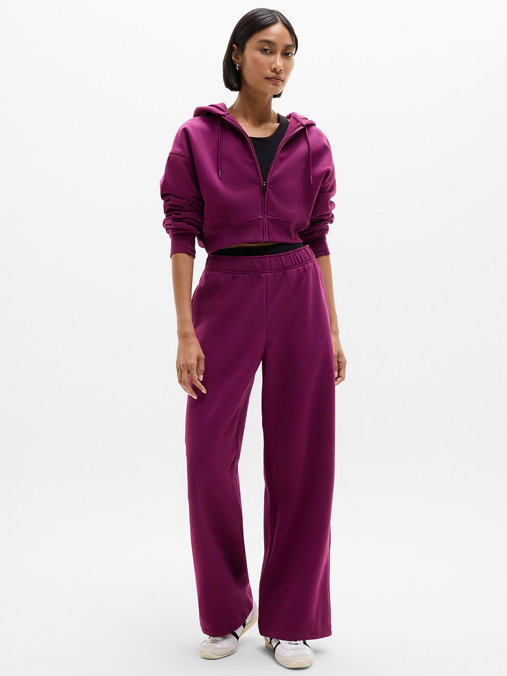 Image number 1 showing, Forever Fleece Wide Leg