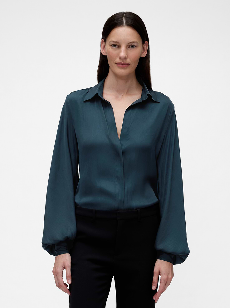 Image number 2 showing, GapStudio Satin Shirt
