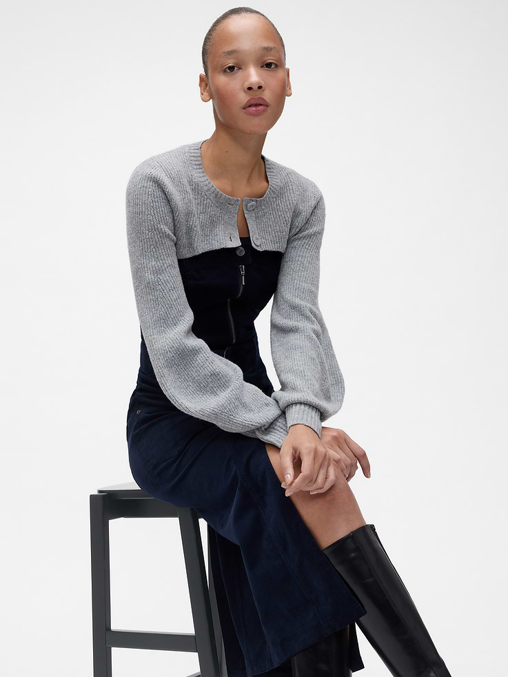 Image number 1 showing, GapStudio CashSoft Shrunken Cardigan