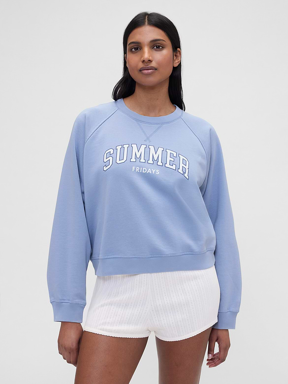 Gap × Summer Fridays Oversized Raglan Logo Sweatshirt