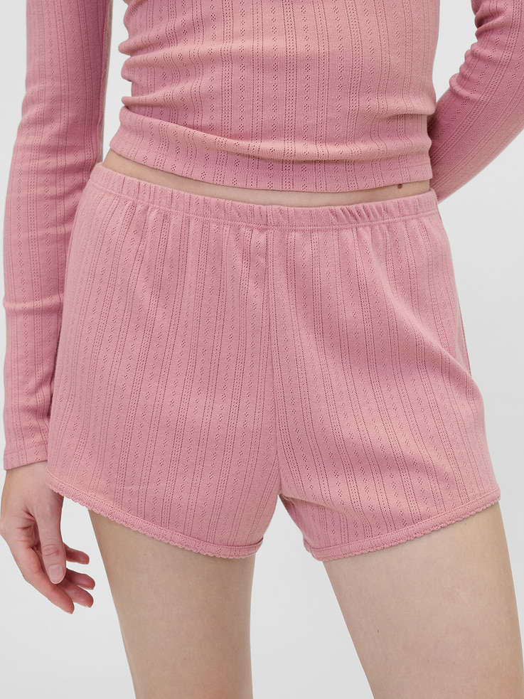 Image number 5 showing, Gap × Summer Fridays Pointelle PJ Shorts