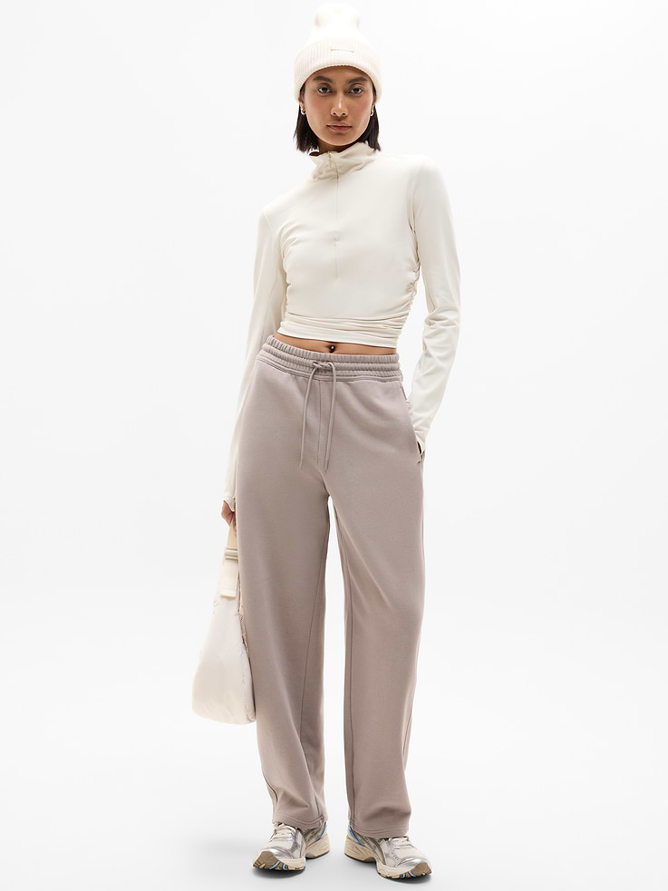 Image 2 of 5, Forever Fleece Mid Rise Barrel Pant
