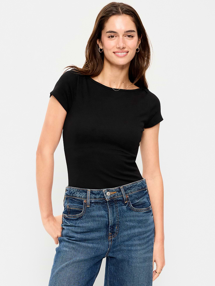 Image number 1 showing, Snug Boatneck T-Shirt