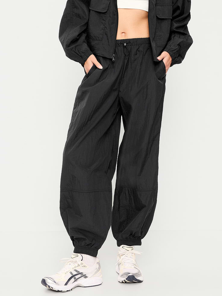 Image number 1 showing, Pull-On Windbreaker Parachute Pants