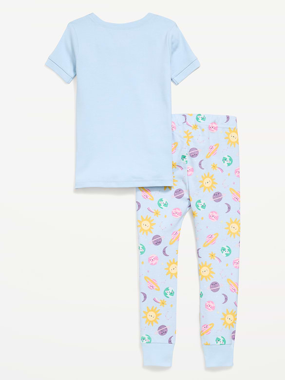 Unisex Snug-Fit Printed Pajama Set for Toddler & Baby