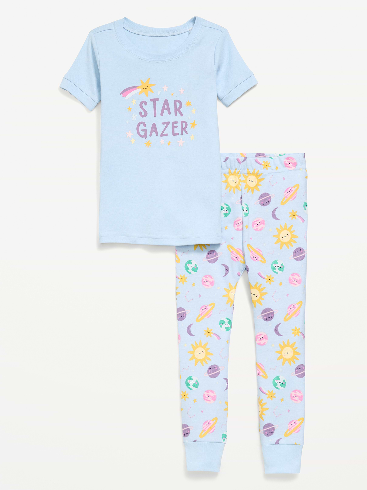 Image number 1 showing, Unisex Snug-Fit Printed Pajama Set for Toddler & Baby