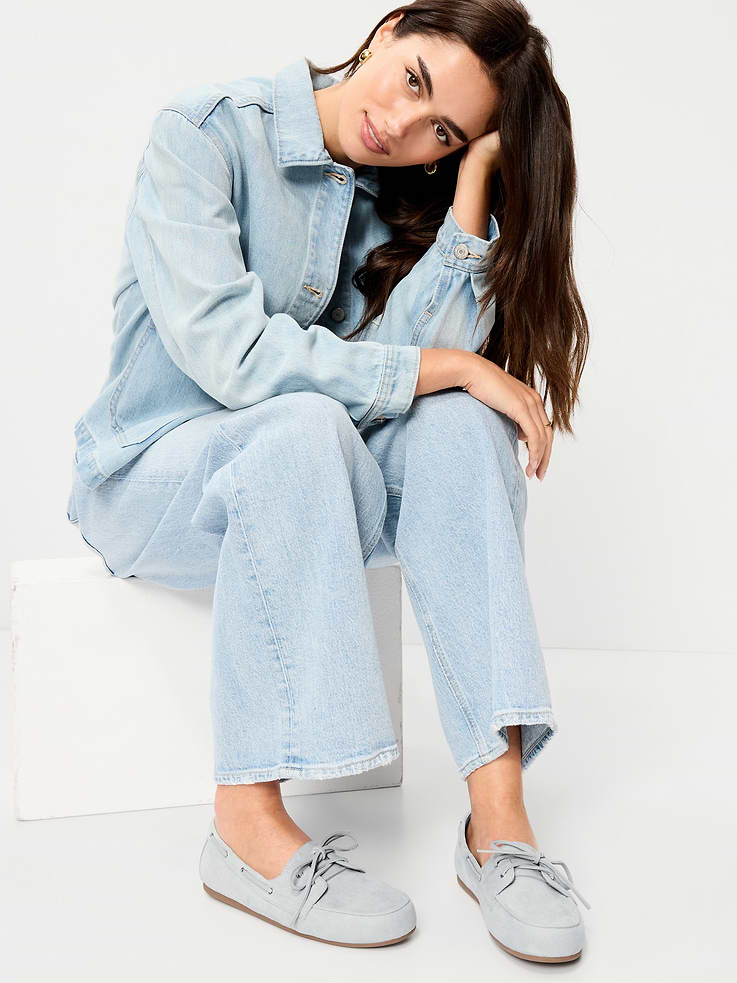 Image number 2 showing, Faux-Suede Boat Shoes for Women
