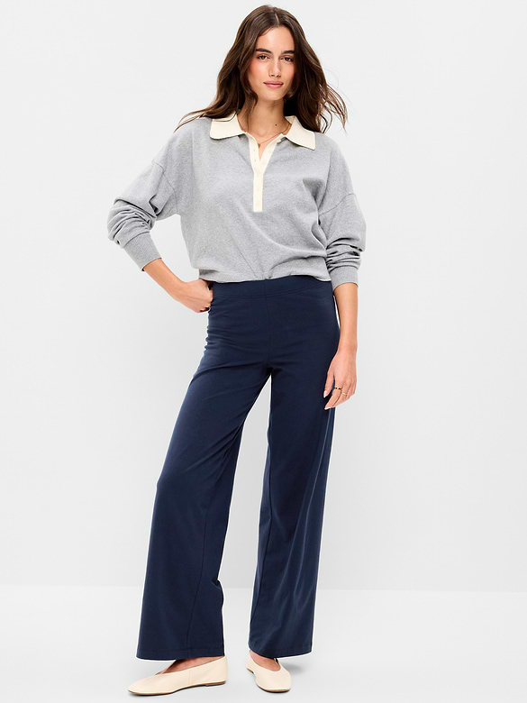 High-Waisted Fashion Wide-Leg Leggings