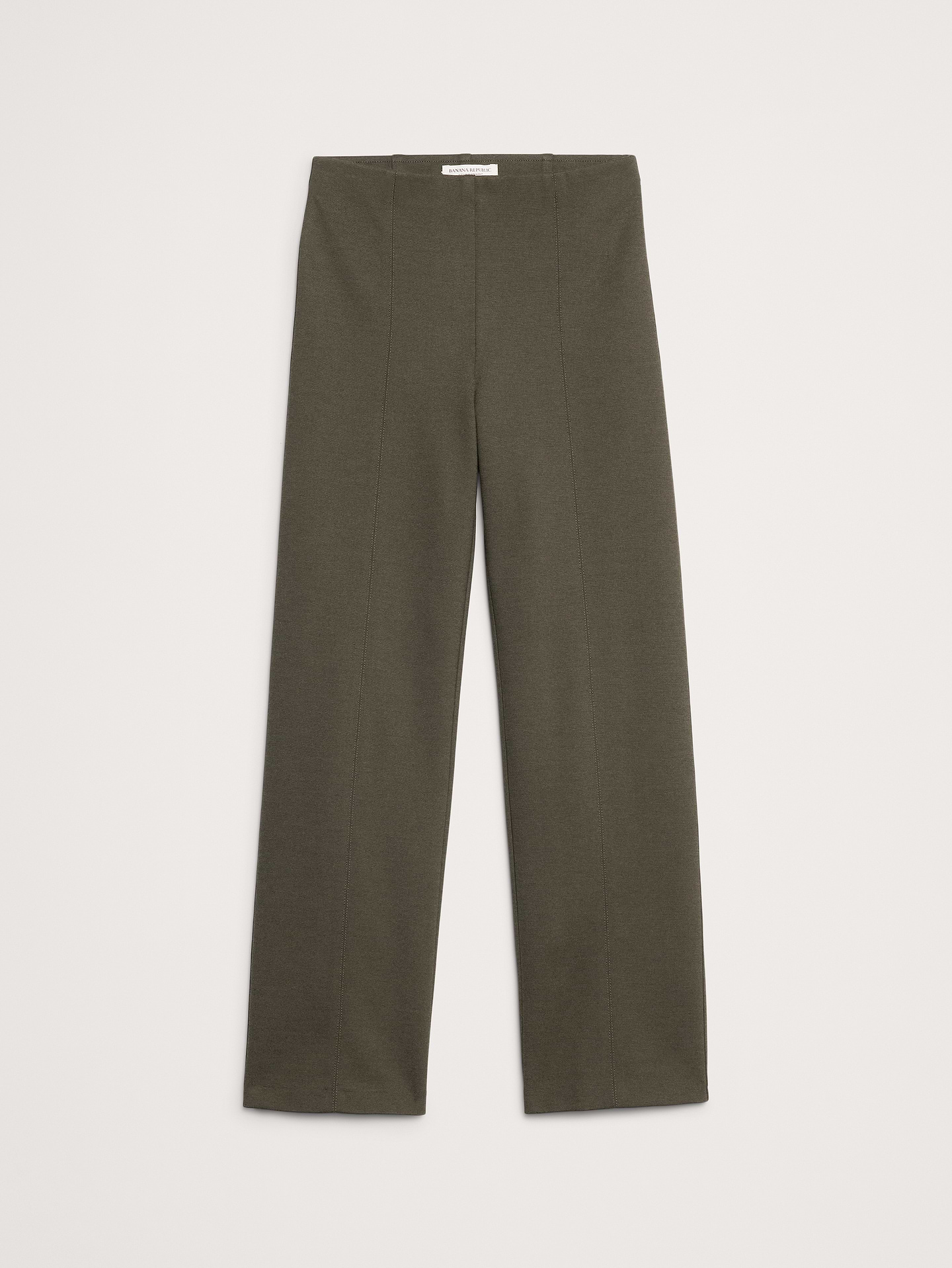 L'image numéro 5 présente Pantalon droit Tout-aller en tricot point de Rome longueur cheville