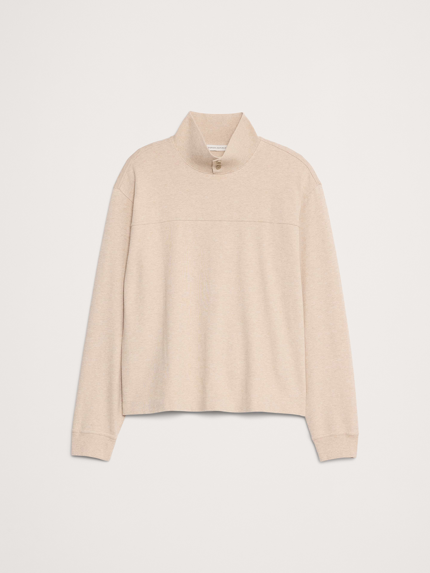Image number 4 showing, Cotton Fleece Mock Neck Sweatshirt