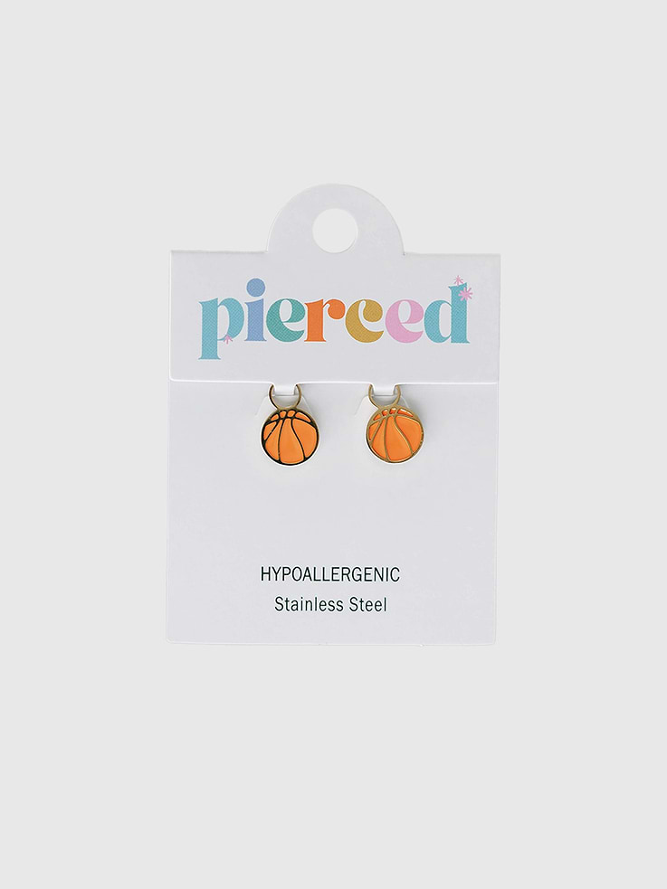 Image 1 of 2, Interchangeable charms that instantly transform your Gold Huggies into a brand-new pair of earrings., Designed for girls with sensitive ears, these high-quality charms are hypoallergenic, waterproof, and made for 24/7 wear., To be used with Gold Huggies, sold separately.